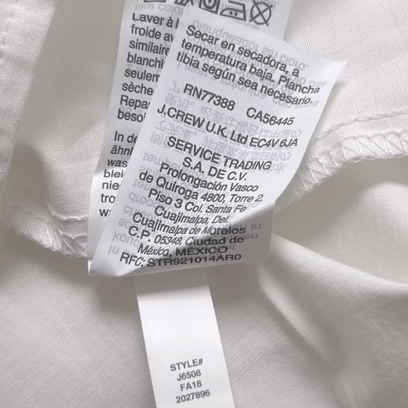 NWT - JCrew Mercantile White Puff Sleeve, Size 0 - Picture 6 of 6